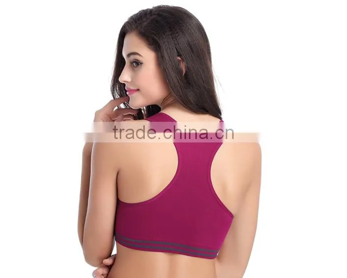 2017 New Sexy Design Customized Your Own Brand Logo Elastic Band Crop Top 90%Nylon 10%Spandex Plain Sport Strapless Bra Bralette