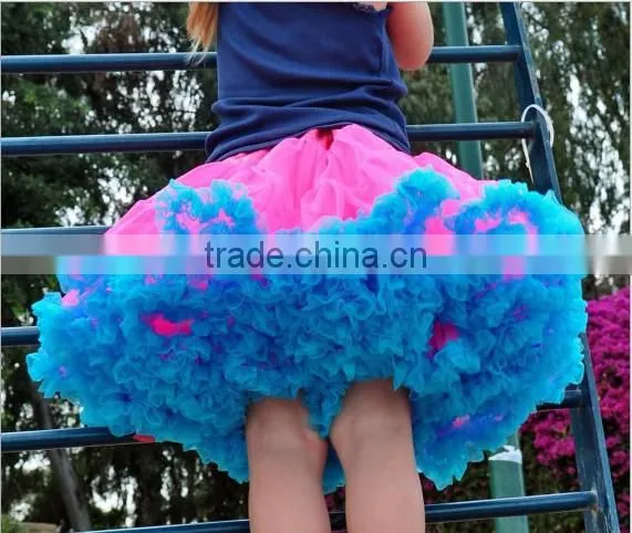Children's Boutique Super Fluffy Drop Ballet Ruffled Satin Belt Bow Tutu Chiffon Party Clothing Girls' Fluffy Pettiskirts