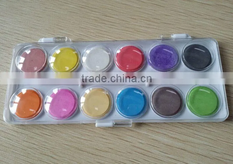 Water colorcake,12 colors water color cake,water color paint set