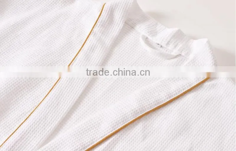 100% Cotton Wholesale Luxury Hotel Waffle Bathrobe For Men And Women