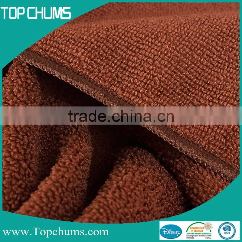 Brand new custom imprinted microfiber golf towel with leatherette header