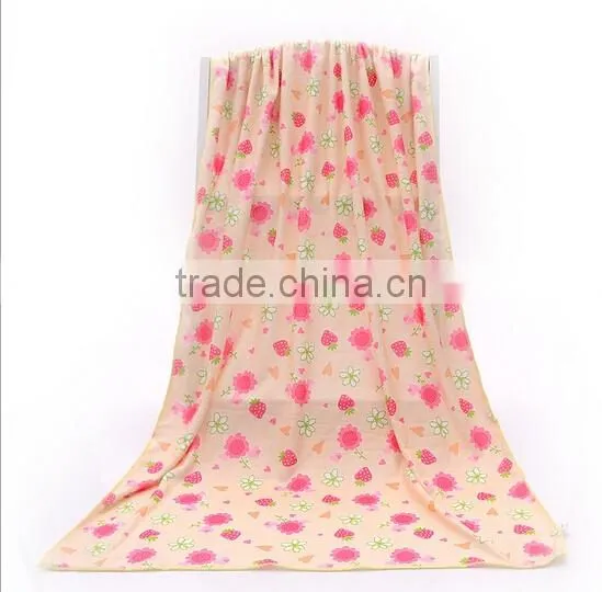 wholesale China customized quick dry microfiber beach bath with transfer printing