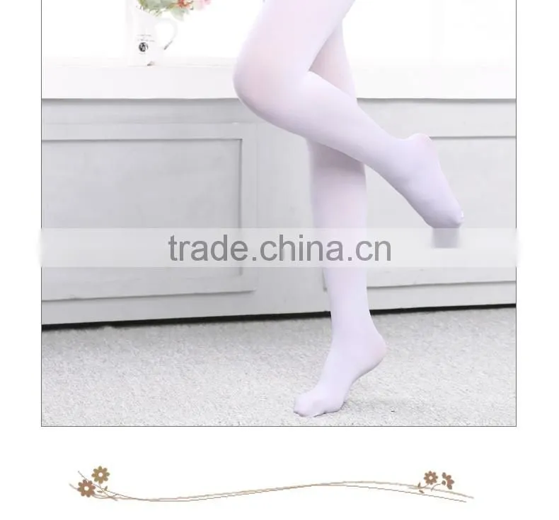 Flexible ballet tights full footed dance tights kids stockings pantyhose tights