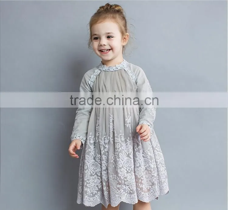 Latest girl party wear western dress high fashion party dress for 2-12 years old girls