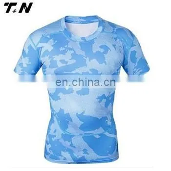 Blank custom printed mma rash guard pattern
