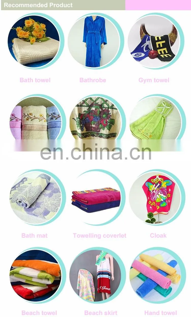 custom towel skin-friendly home used 100%cotton fabric face hand and bath towel set