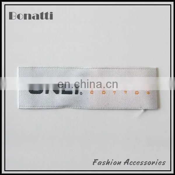 damask woven label