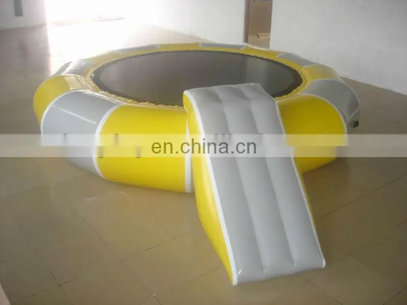Best price inflatable trampoline on water ,inflatable jumping platform,water park floating