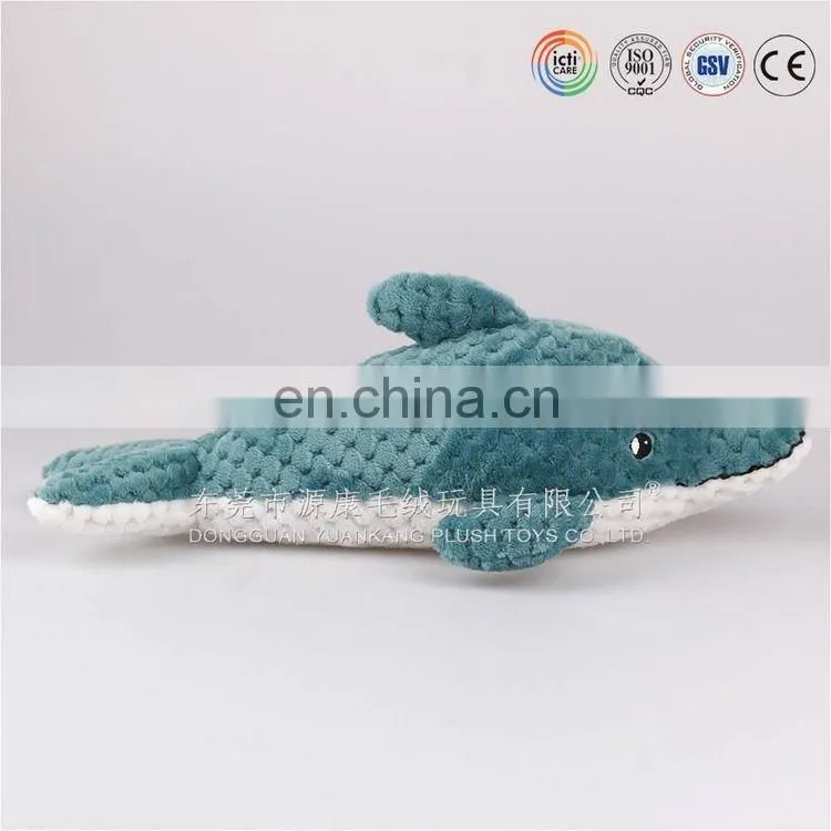 Golfinho Brinquedos Flanela, stuffed blue and gray color dolphin plush toy