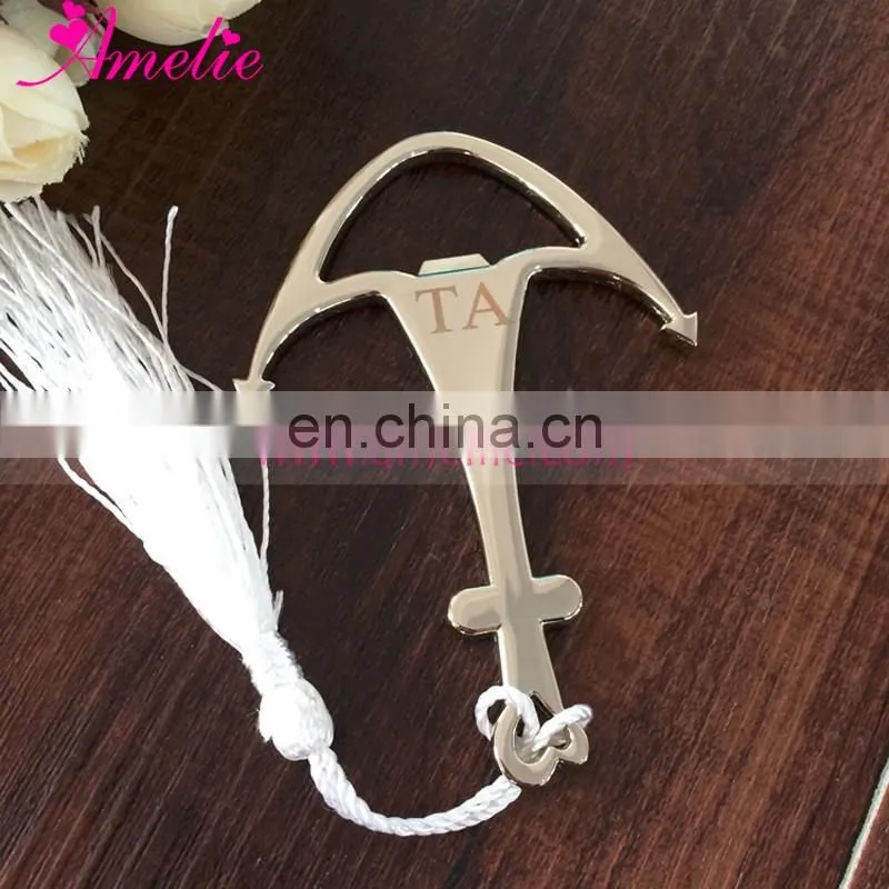 Customized Engrave Logo Personalized Wedding Favors Love the Anchor Bottle Opener Party Guest Gifts