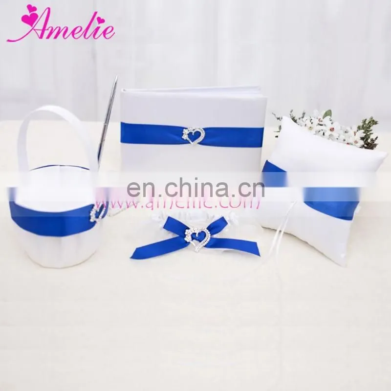 2016 New Western Style Big Bow with Ribbon Wedding Properties Bride Ring Pillow