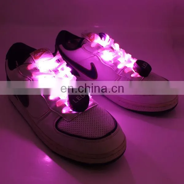 Hot sale USB led shoelaces with battery for sport