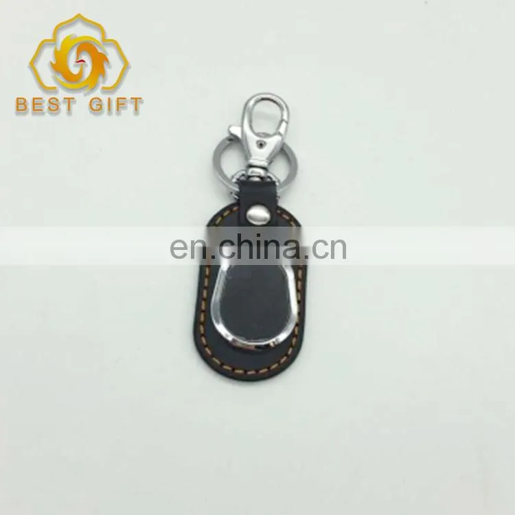 Custom High Quality Bulk PU Leather Keychain For Gifts