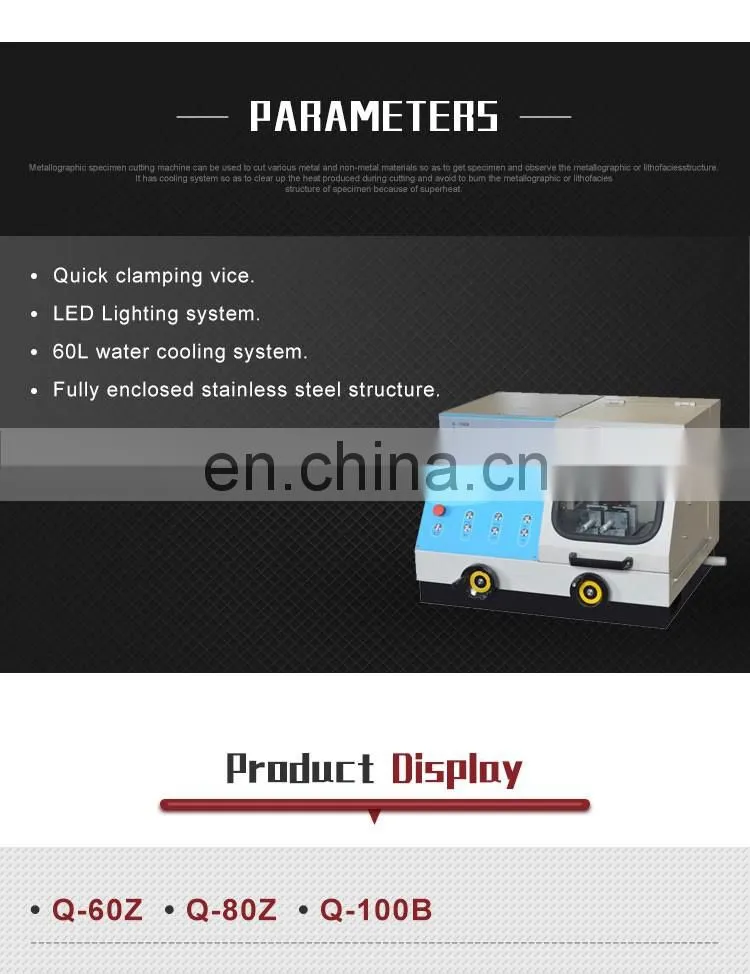 GTQ-5000B High Precision Metallographic Specimen Cutting Machine