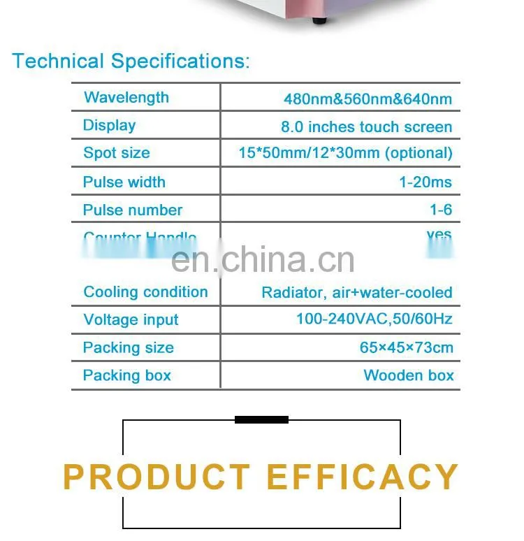 fashion design pink color opt definition depilation hair removal laser machine