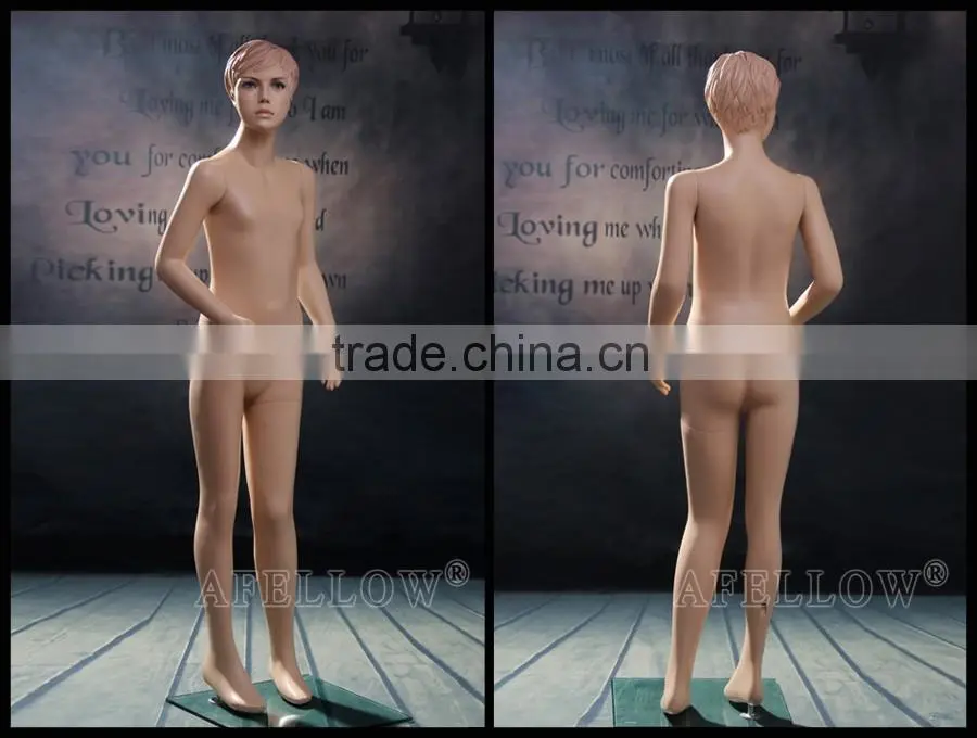 Engraving head Cheap Fiberglass Children Mannequin Realist Kids Dummy Manikin KD8