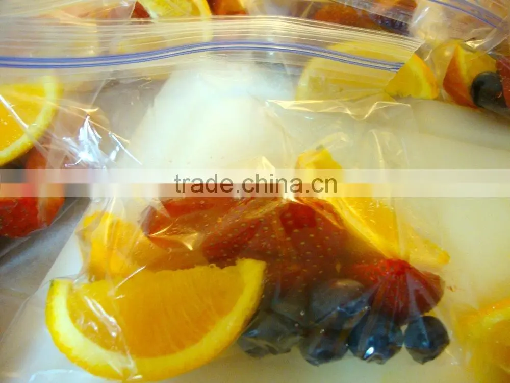 transparent LDPE plastic bag for fruit and vegetable package with holes