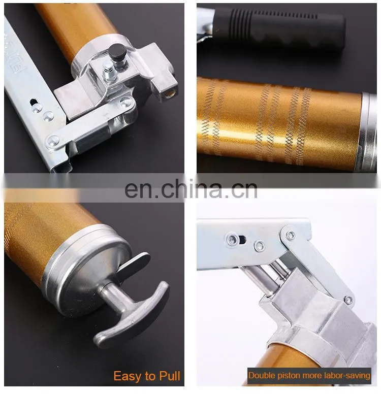 SIDE LEVER GREASE GUN SOLID & FLEXIBLE DELIVERY TUBE TOOL NEW