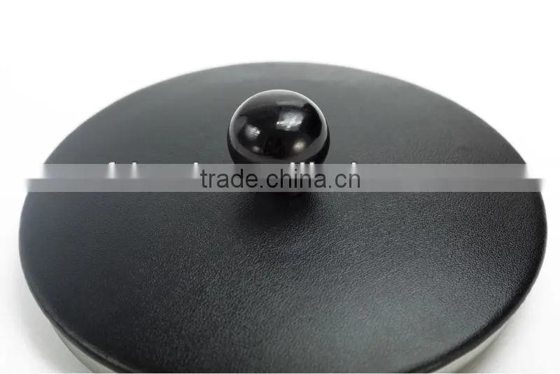 High Quality Stainless Steel And Leather Metal Ice Bucket With Tong&Lid KL-A224