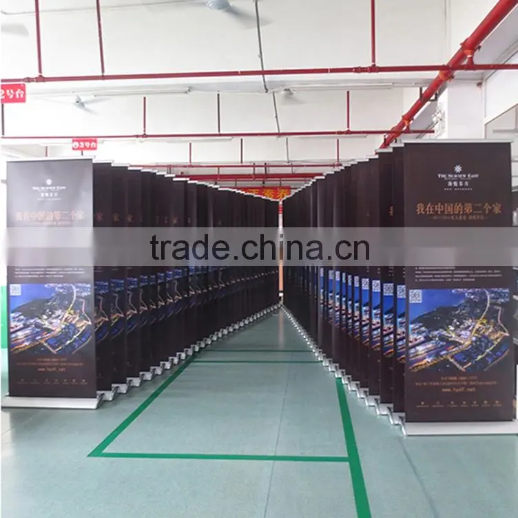 Custom aluminum frame horizontal roll up banner standee display__ly