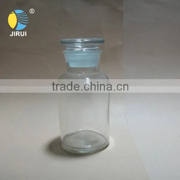 250ml wide open reagent glass jar with lid