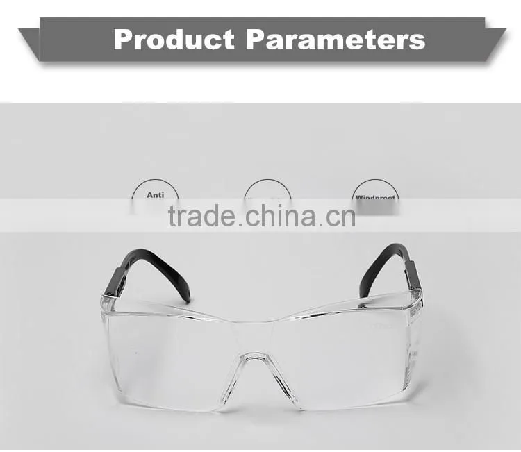 Factory wholesale square dustproof windproof durable cross-country glasses dark grey pc welding filter lens goggles