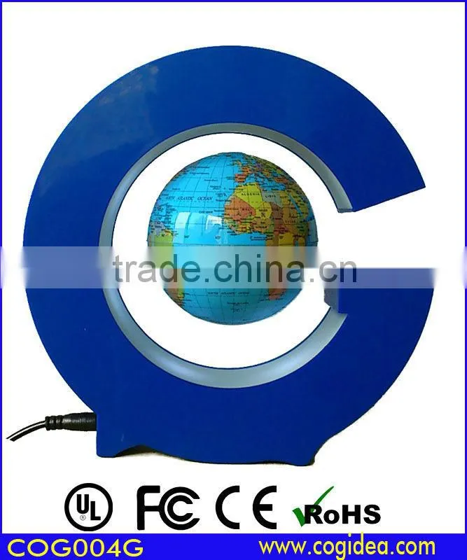 Acrylic levitation world globe, floating world map globe , suspending 3'' globe