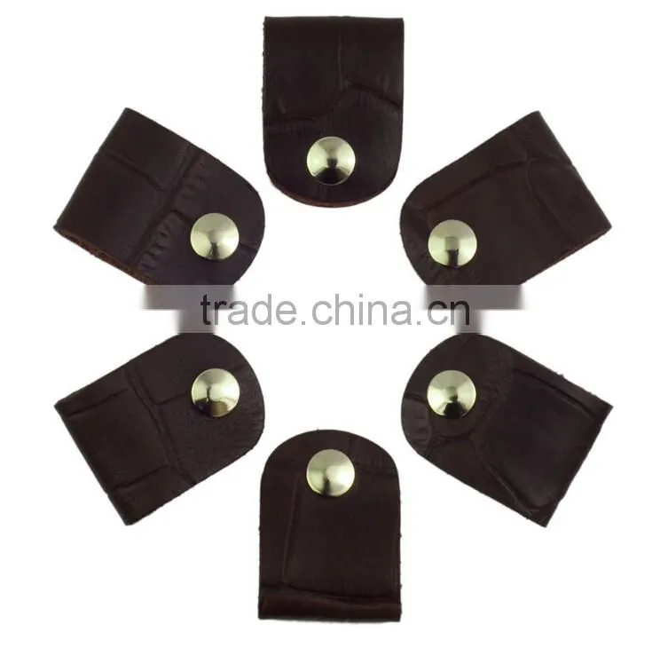High Quality Gift Genuine Leather CLIPS Cable Tidy Data Cable Storage LEATHER CORD ORANGIZER