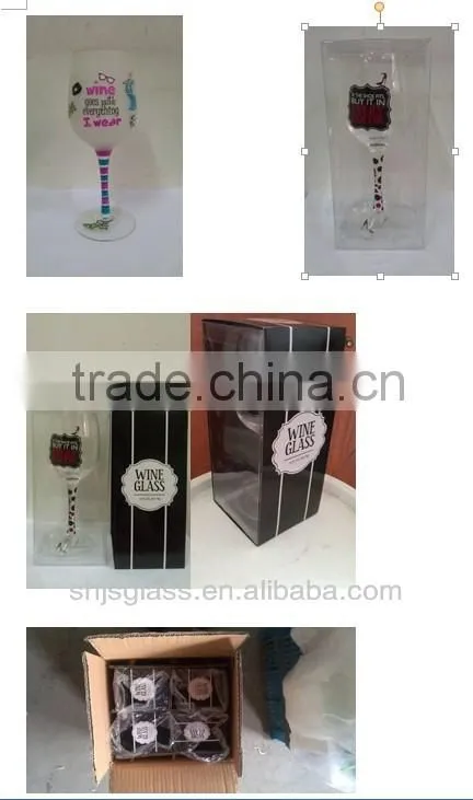 hand-painting wine glass