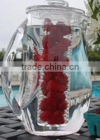Hot Sale! 2.5L single wall fruit infusion pitcher with custom logo design