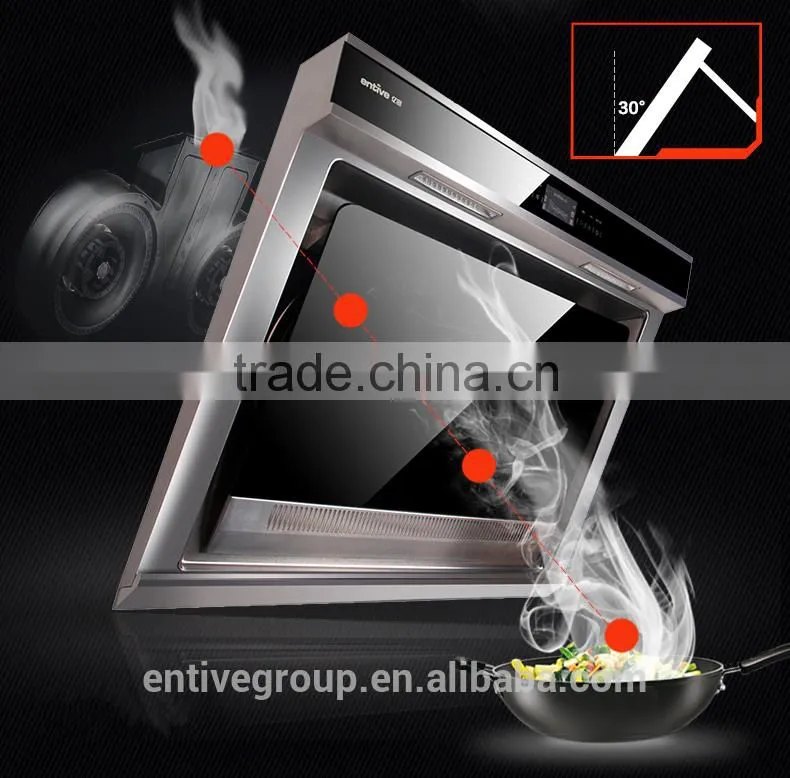 90cm T type italian range hood with mechanical knob