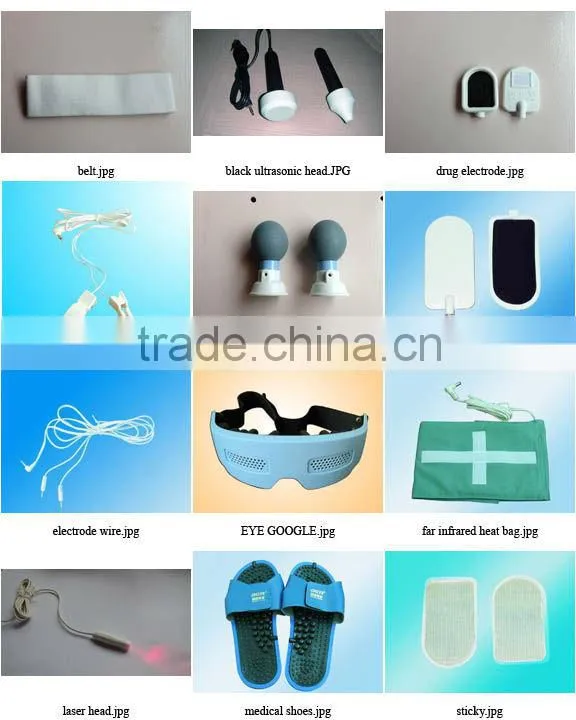 advanced blood circulation massager with ultrasound,heating,laser ,e-cupping LGHC-33