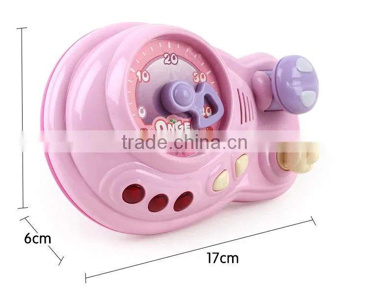 Eco-friendly plastic baby toy educational car with steering wheel MT801039
