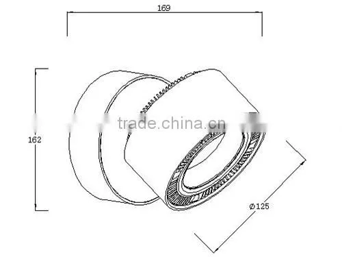 2014 High quality edison cob led downlight