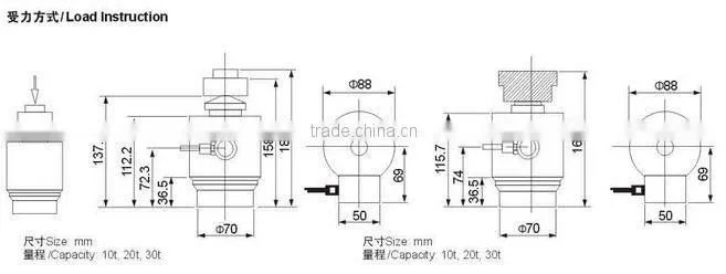 IP67 Pressure type alloy steel water sensor