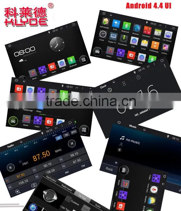 Hot Selling!KLYDE quad core HD car multimedia system for C3 with android 4.4.4