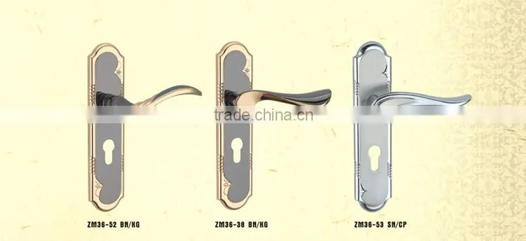Security solid medium door lock zinc alloy set