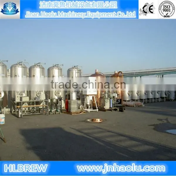 red copper brewery equipment for hotel,malt beer making system