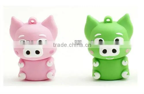 PVC Cartoon Character Usb Pendrive 2.0 Print design logo Make Mold Custom USB flash drives