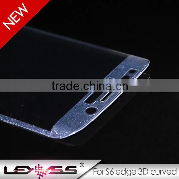 for samsung galaxy s6 edge full cover 3D curved tempered glass screen protector