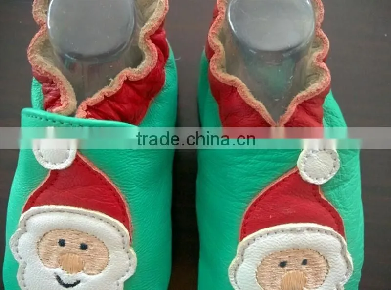 Nice lovely girl boy kids sheep leather baby soft sole shoes