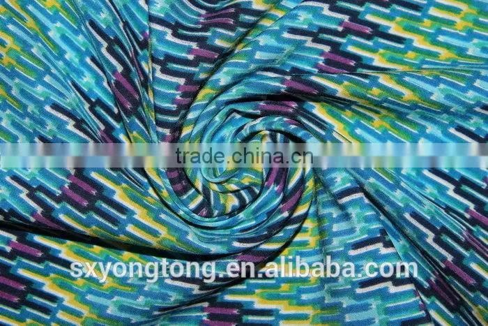 2014 textile print viscose rayon staple fiber fabric