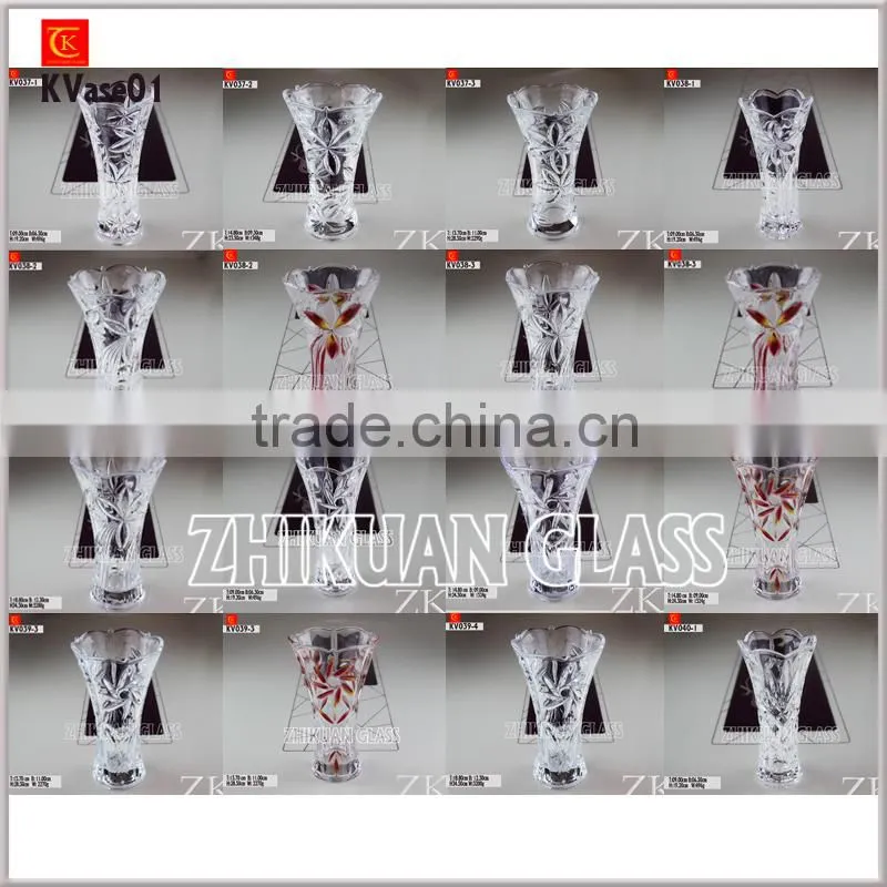 Hand Blown colored glass vase on alibaba china