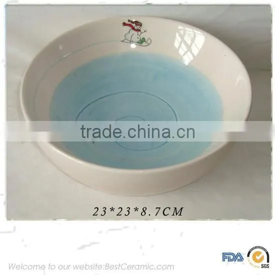 2015 lovely footprint design ceramic pet bowls,ceramic dog bowls,ceramic cat bowl