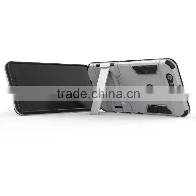 TPU Rubber Back Stand Case for Huawei nexus 6p TPU+PC Cover Case with Stents MT-4904