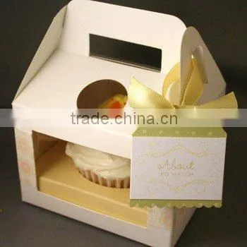 Pink Flower Cupcake Box