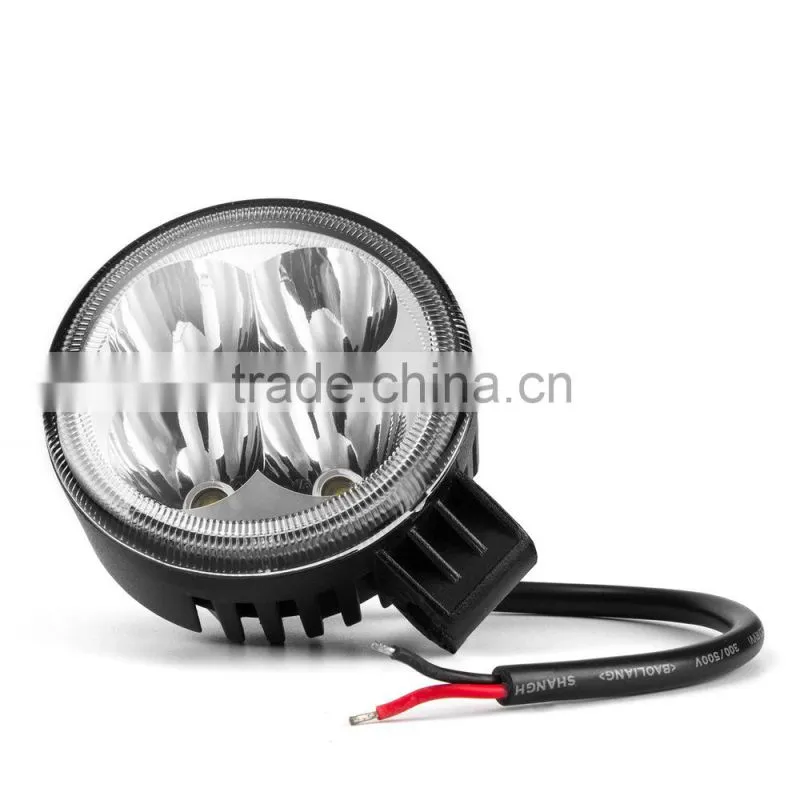 High brightness 12v 24v 3.2 inch auto waterproof led work light 12w