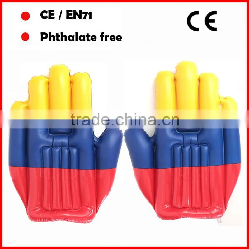 Cheer inflatable palm Red and white inflatable hands