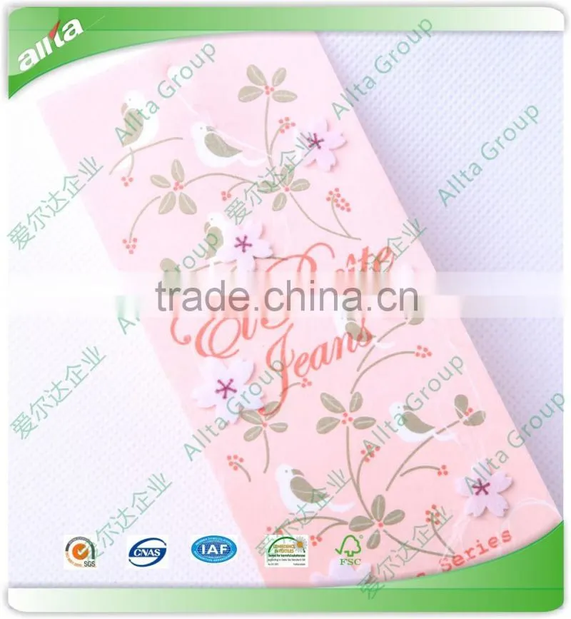 Professional customize art vintage paper hang tags for garment, crafts and handbags