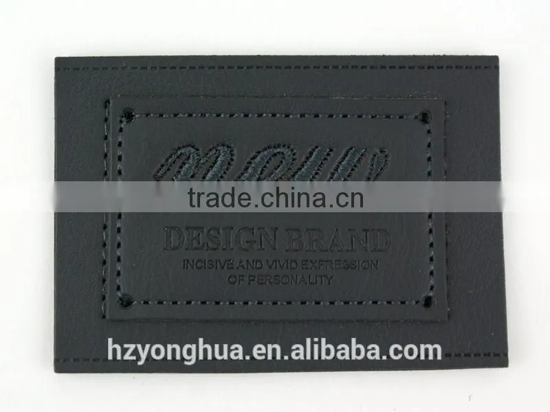 Fashion Design jeans leather label manufacturer